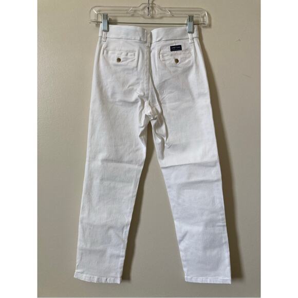 NWT Janie and Jack Twill Pants White Boys Size 8 - Picture 2 of 12